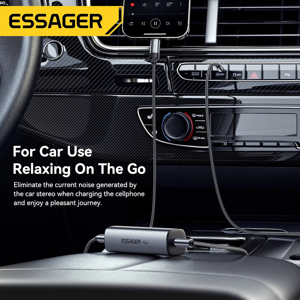 3.5Mm Aux Audio Noise Filter Anti-Interference Ground Loop Noise Lsolator Eliminate for Car Audio System Home Stereo