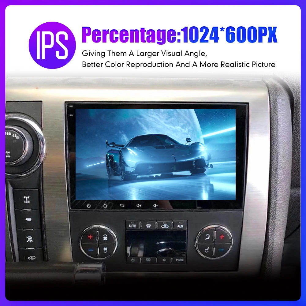 8" 2Din Android Auto Radio Stereo GPS Carplay Multimedia Video Car Radio For Chevrolet Silverado Impala GMC Yukon Acadia Sierra