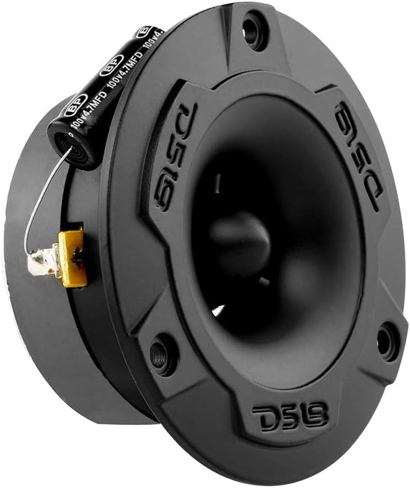 PRO-TWX1/BK 3.8" Aluminum Super Bullet Tweeter, 240W Max, 1" Aluminum 4-Ohms Voice Coil, Built in Crossover - PRO Tweeters Are the Best in the Pro Audio and Voceteo Market (2 Speakers Included)