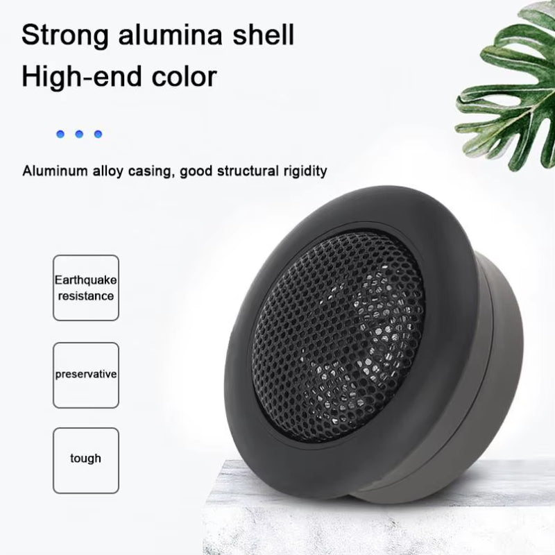 2Pcs 120W High Efficiency Universal Mini Dome Tweeter Speakers for Car Audio System