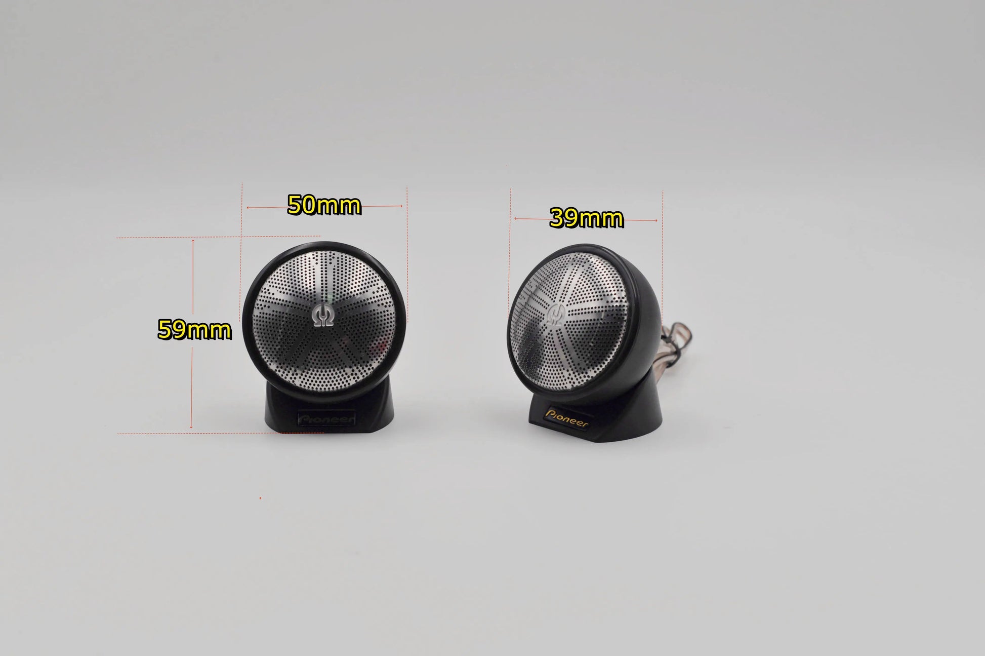 2PCS Pioneer Car Speaker Tweeters 1 Inch 80W Dome Audio System Tweeters Automotive Electronics