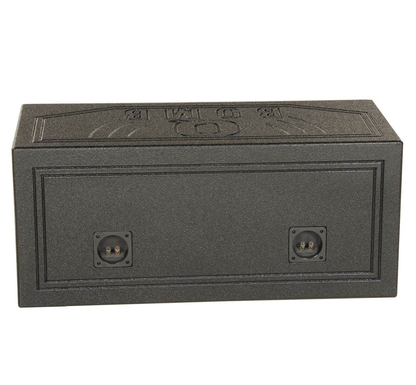 Qpower QBOMB12V Dual 12" Vented Ported Subwoofer Sub Box with Bedliner Spray